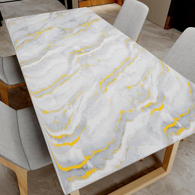 White Gold Marble Contact Paper - Image 6