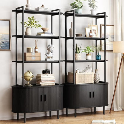ONBRILL 71" Tall Bookshelf, 4-Tier Book Shelf - Image 3