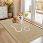 OLANLY Dog Door Mat for Muddy Paws 54x32, Paw Print Design Chenille Mud Mat | by OLANLY