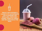 Ancient Roots Prickly Pear Powder - Freeze-Dried, All-natural, No Sugar Added, Cocktail Mix, Smoothie and Tea Mix, Resealable Pouch - 10.5 ounces (75 servings)