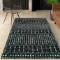 Lahome Moroccan Black Rug for Living Room Washable Area Rug 5x7 Non-Slip by Lahome