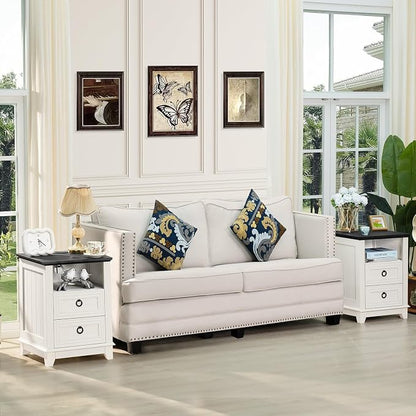 Joaxswe 18" Farmhouse Night Stands Set of 2 - Image 2