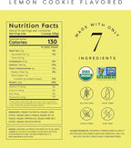 Truvani Vegan Pea Protein Powder | Lemon Cookie | 20g Organic Plant Based Protein | 10 Servings | Keto | Gluten & Dairy Free | Low Carb | No Added Sugar