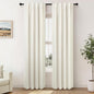Cream Linen Blackout Curtains 36 x 84 Inch Length 2 Panels Narrow Small by Pitalk