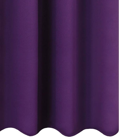 Blackout Curtains 66 x 84 inch/Purple Curtains Set of 2 Panels/Thermal - Image 9