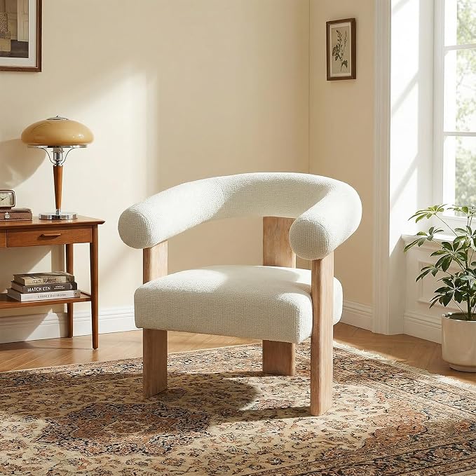 VKNOW Accent Chair Living Room Chair, Modern Upholstered Arm Chair - Image 4