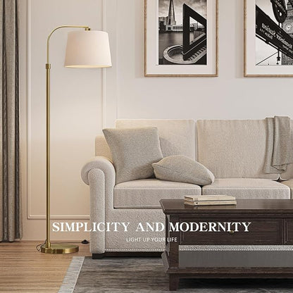 Oneach 62" Arc Floor Lamp for Living Rooms, Modern Reading Light for Bedrooms - Image 2