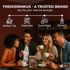 FreshDrinkUS, Ginseng 6 Treasures Kidney Tea, 30 Packs Of Super Kidney Cleanse Detox Tea For Men & Women, 100% Natural Roots & Berries | Caffeine-Free | Adaptogenic Blend for Energy, Wellness & Vitality Support