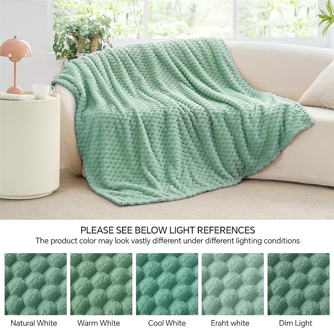 BEDELITE Mint Green Throw Blanket - Image 6