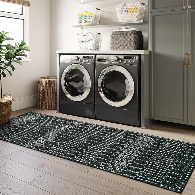 Lahome Moroccan Runner Rugs for Hallway 2x10, Long Kitchen Rugs Runner Washable - Image 6