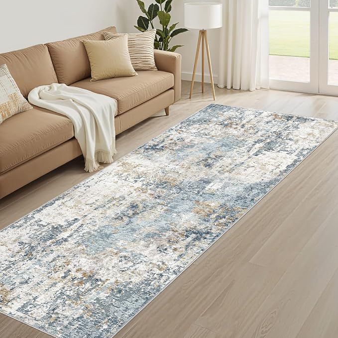 LOONGRUG Runner Rug 3x10 Washable Non-Slip Kitchen Neutral Modern Rug | - Image 8
