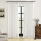 Beige White Pinch Pleated Linen Curtains 2 Panels 100 Inches Long | Memory by Twodrapes
