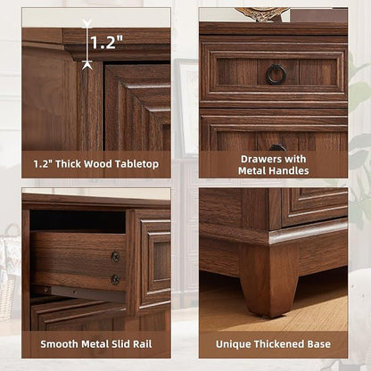 Joaxswe Farmhouse 5 Drawer Dresser - Image 4