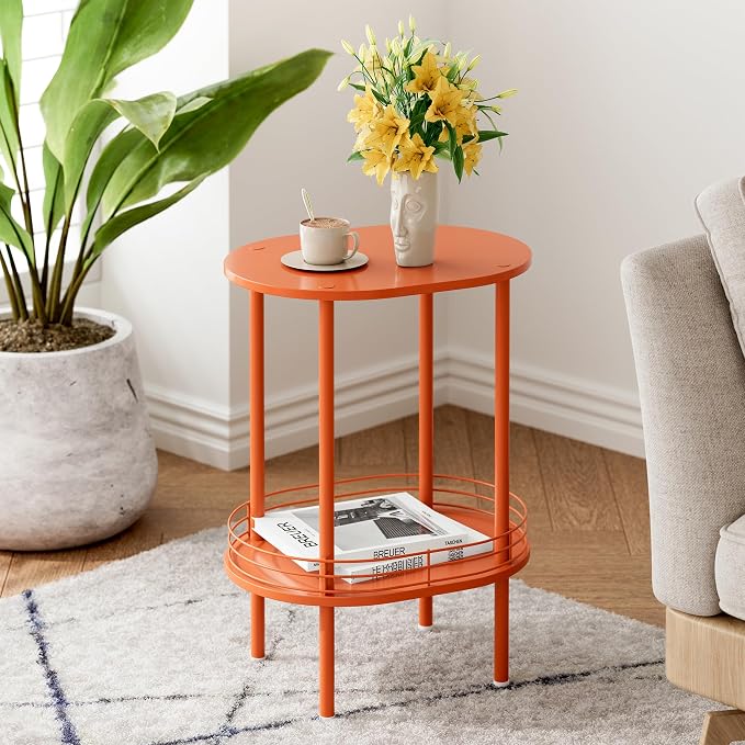 Small Modern Oval Side Table - Image 3