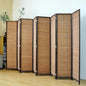 8 Panel Bamboo Room Divider Screen, 5.6 FT Tall Bamboo Divider Folding Panel by PawlaBay