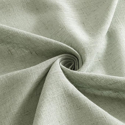 MIULEE Sage Linen Curtains 52x63 Inch Long 2 Panels of Green Window Drapes | - Image 8