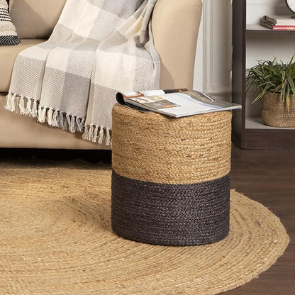 REDEARTH · Cylindrical Pouf Foot Stool Ottoman - Image 7