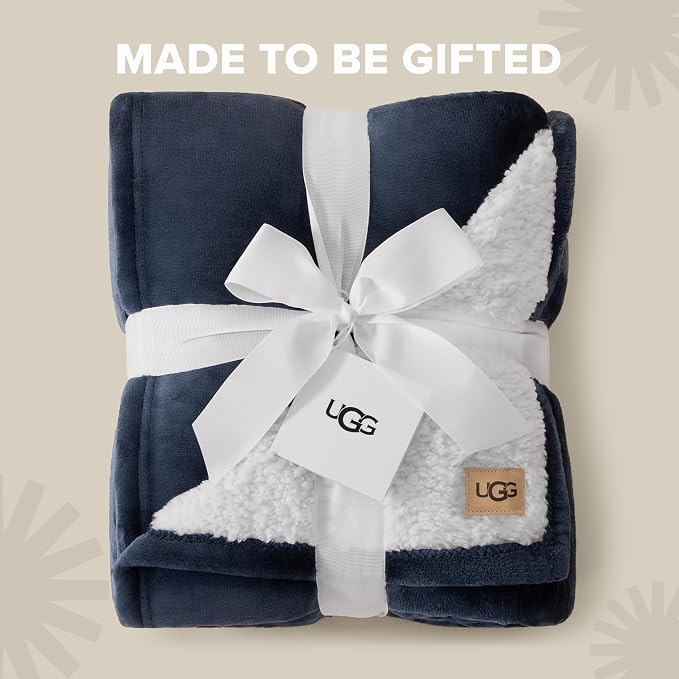 UGG Nita King Blanket, Reversible Plush Fleece, UGG Fluff Plush Face, Smooth - Image 3