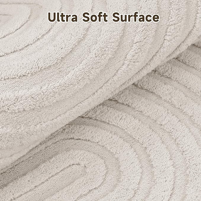 Pauwer 3x12 Area Rugs for Living Room, Modern Non Slip Washable Rug, Soft Fluffy - Image 3