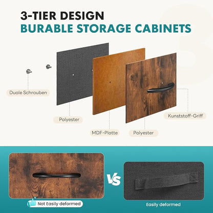 OLIXIS Dresser for Bedroom, 9 Storage Drawers, Wide Fabric Closet Chests - Image 4