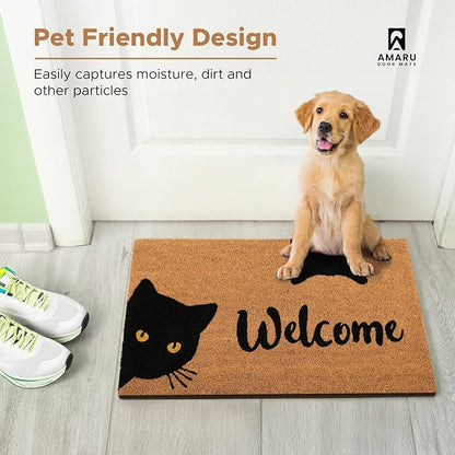 Coir Welcome Mat, Welcome Cats, 24 x 36 in | 100% Natural Coir, Anti-Shedding - Image 7