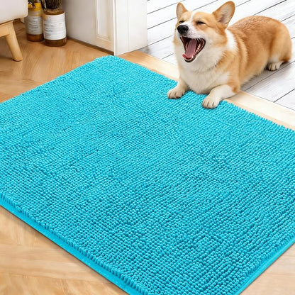 OLANLY Dog Door Mat for Muddy Paws 40x32, Super Absorbent Chenille Mud Mat | by OLANLY