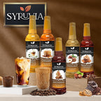 Syruvia Almond Coffee Syrup - 25.4 fl oz - Kosher Syrups, Gluten Free, No Coloring, Perfect for Drinks, Soda, Shakes, Desserts, and More.