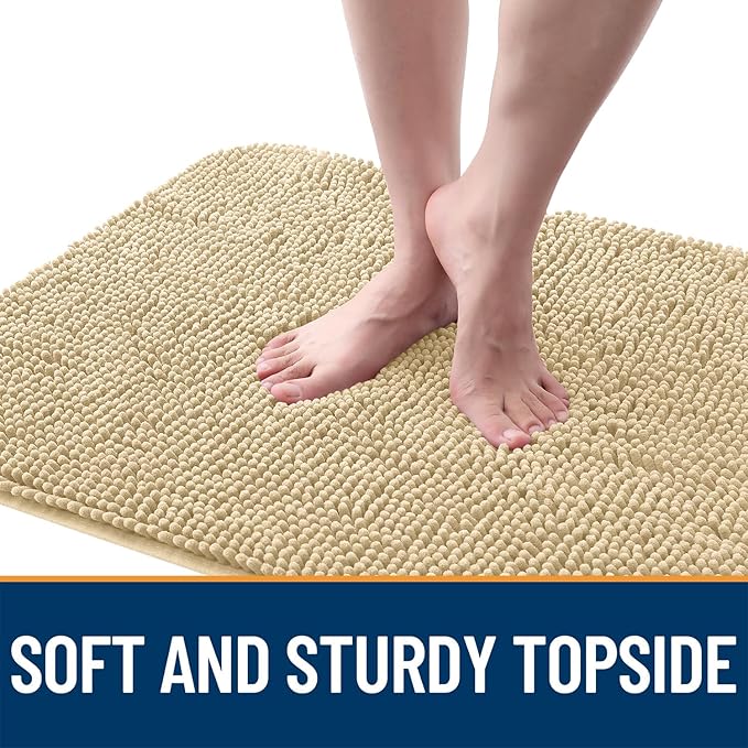 OLANLY Dog Door Mat for Muddy Paws 36x24, Super Absorbent Chenille Mud Mat | - Image 4