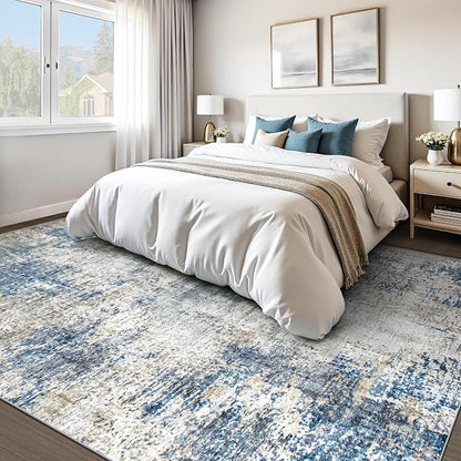 pmtsns Area Rugs 9x12 for Living Room: Washable Rug Modern Abstract Neutral - Image 6