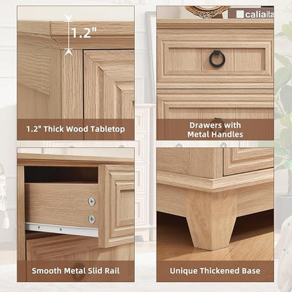 Joaxswe Farmhouse 5 Drawer Dresser - Image 8