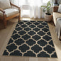 Lahome Moroccan 3x5 Outdoor Rug, Easy Jute Black Washable Rug by Lahome