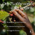 Cru Kafe Strong Espresso USDA Organic Espresso Coffee Capsules (50 Pods) Fairtrade Coffee Pods Compatible with Nespresso Original Line and Pixie Machines