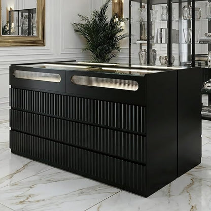 senlin Fluted 8 Drawer Dresser, - Image 8