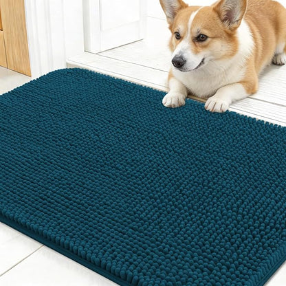 OLANLY Dog Door Mat for Muddy Paws 30x17, Super Absorbent Chenille Mud Mat | by OLANLY