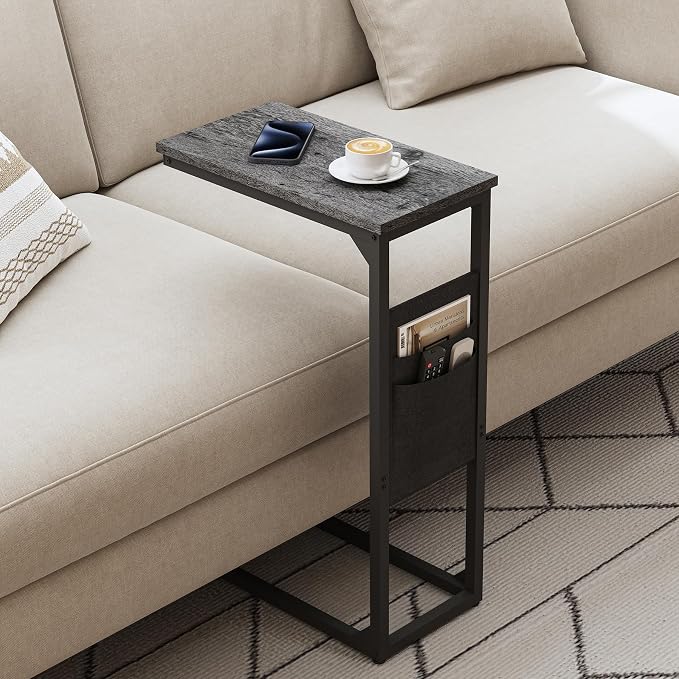 TUTOTAK C Shaped End Table, Side Table - Image 5