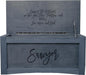 Personalized Engraved Wooden Toy Box by Handmade