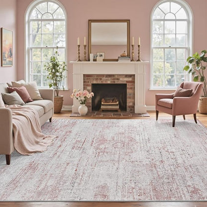 4x6 Ft Area Rugs for Living Room, Soft Non-Slip Washable Rugs Modern Abstract - Image 3