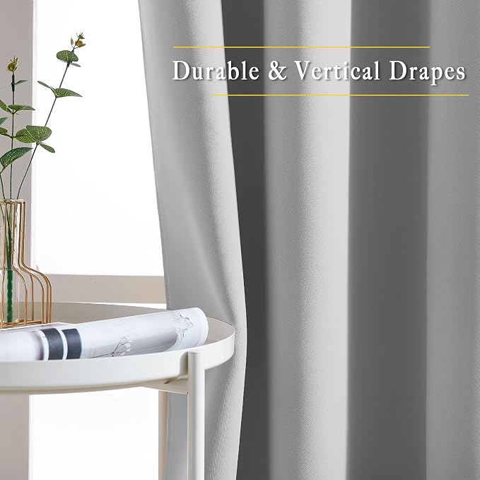 NICETOWN Bedroom Blackout Curtains Panels - Image 5