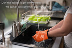 KITCHEN PERFECTION Silicone Smoker Oven Gloves -Extreme Heat Resistant BBQ Gloves -Handle Hot Food Right on Your Smoker Grill Fryer & Pit | Waterproof Oven Mitts |Superior Value Set+3 Bonuses