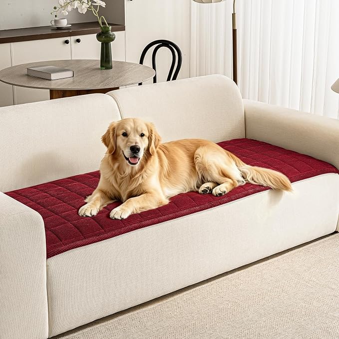 Couch Covers for Dogs Washable, 27.6"x82.7" Non Slip Couch Covers for Loveseat by PJLZJFBY