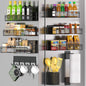 Magnetic Spice Rack for Refrigerator, 10 Pack 100% Metal Strong Magnet Shelf by DTUQYX