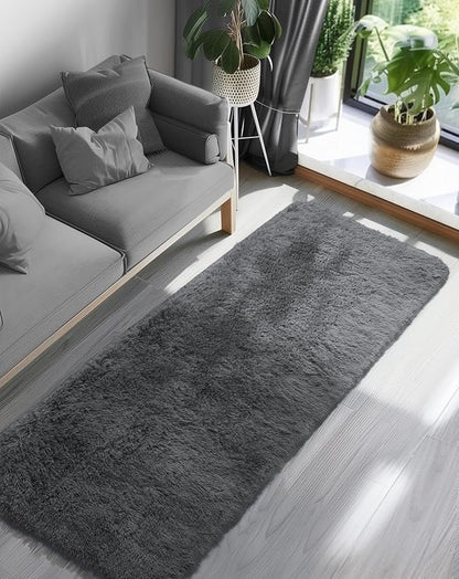 Ophanie Runner Rug for Hallway, 3x8 Washable Non-Slip Fluffy Soft Bedside Rugs - Image 6