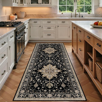 RELEANY Washable Area Rug, Runner 3'x6', Water Repellent, Pet Friendly by RELEANY