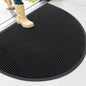 OLANLY Half Circle Front Door Mat 40x32, Waterproof Heavy-Duty Doormat | Black by OLANLY