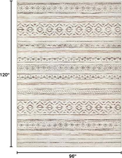 cotiled Boho 8x10 Area Rugs for Living Room: Large Moroccan Washable Rug | - Image 2