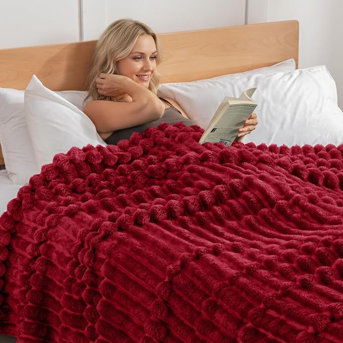 Exclusivo Mezcla Striped Queen Size Fleece Blanket - Image 2