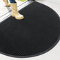 OLANLY Half Circle Front Door Mat 47x32, Waterproof Heavy-Duty Doormat | Black by OLANLY