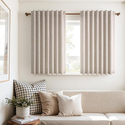 Topfinel 54 Inches Long Short Small Window Blackout Curtains Boho Farmhouse by Topfinel