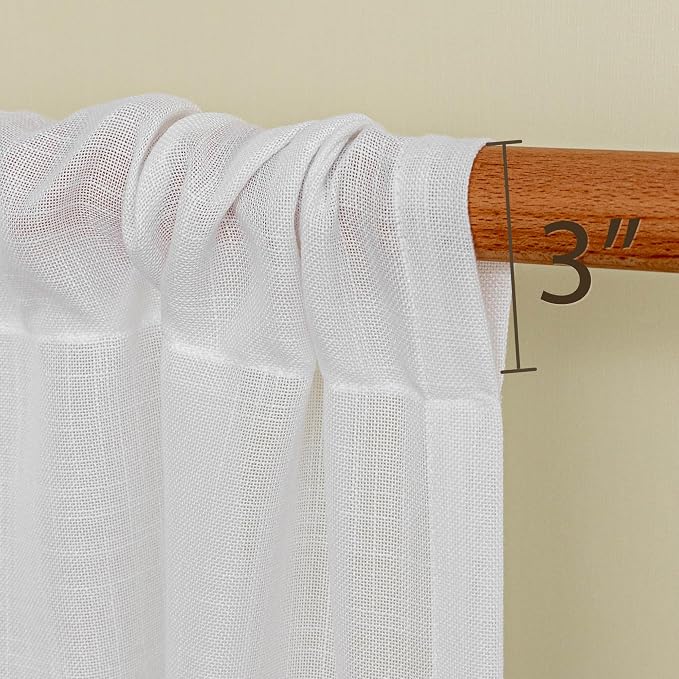 MYSKY HOME White French Door Curtains - Image 3