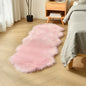 duduta Pink Faux Sheepskin Runner Rugs 2x6 ft, Fluffy Fur Couch Covers | Shag by duduta
